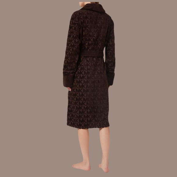 Michael Kors Logo Cotton Terry Robe - Picture 3 of 15